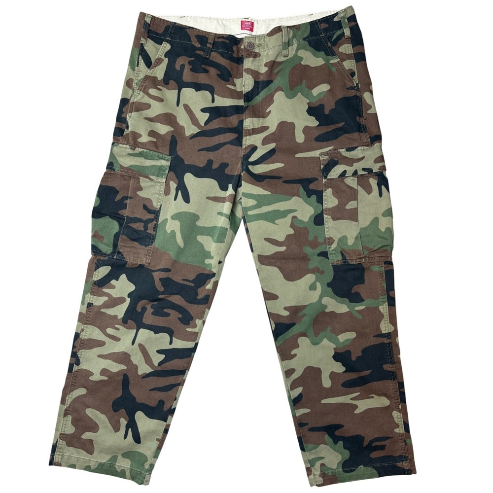 Levis Men XX Cargo Straight Leg Camo Pant W40 L30 Excellent Condition A7364-0014